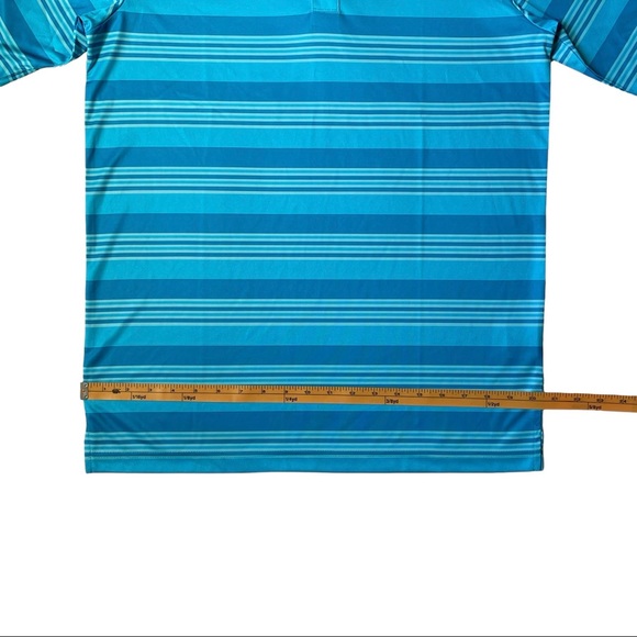 NWT Men’s Slazenger Flow Dry Fit Golf Polo Shirt Blue - Size Medium - Picture 3 of 6